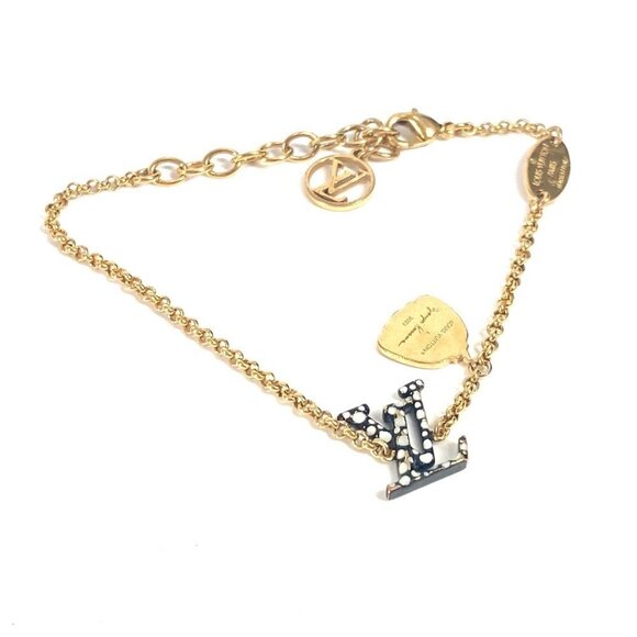 LOUIS VUITTON Black Charm Bracelet - Picture 1 of 9